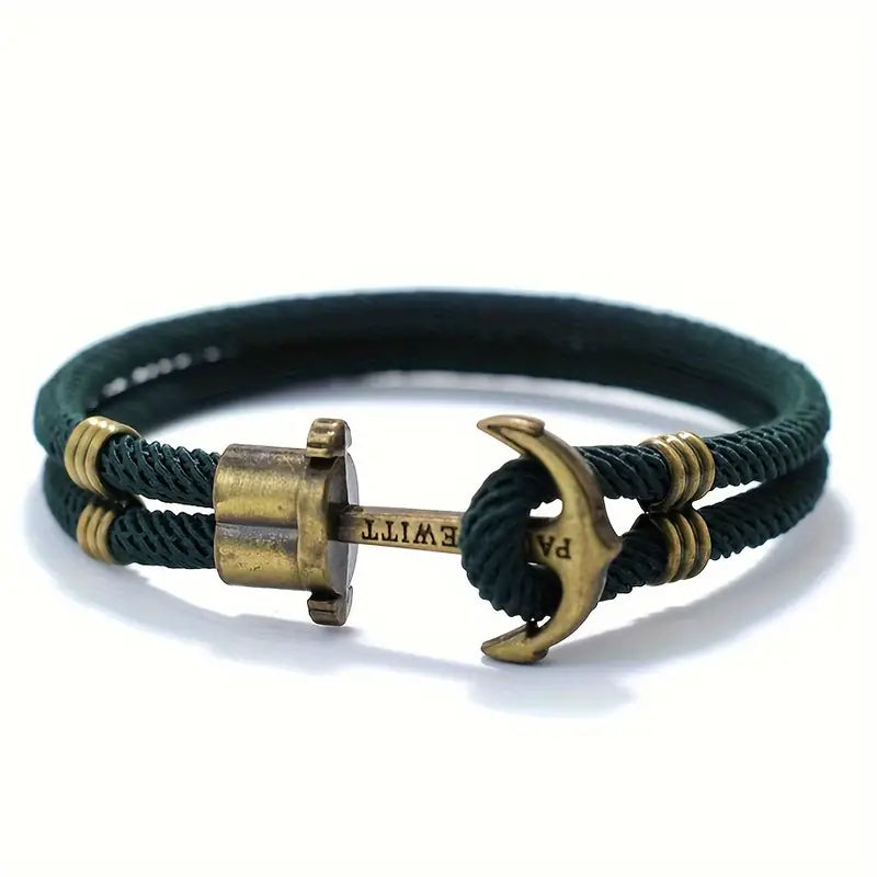 Bronze Bracelet with Vintage Anchor Design