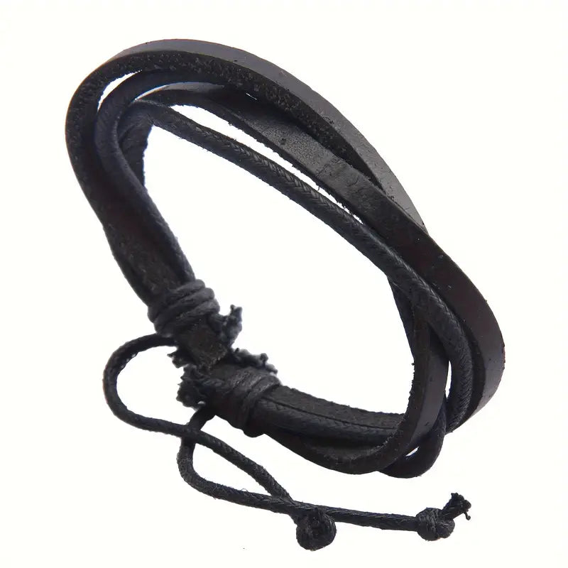 Casual Hand-Braided Bracelet with Versatile Mixed Colors
