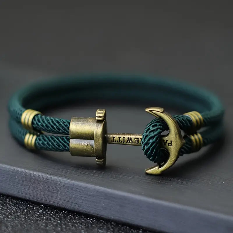 Bronze Bracelet with Vintage Anchor Design