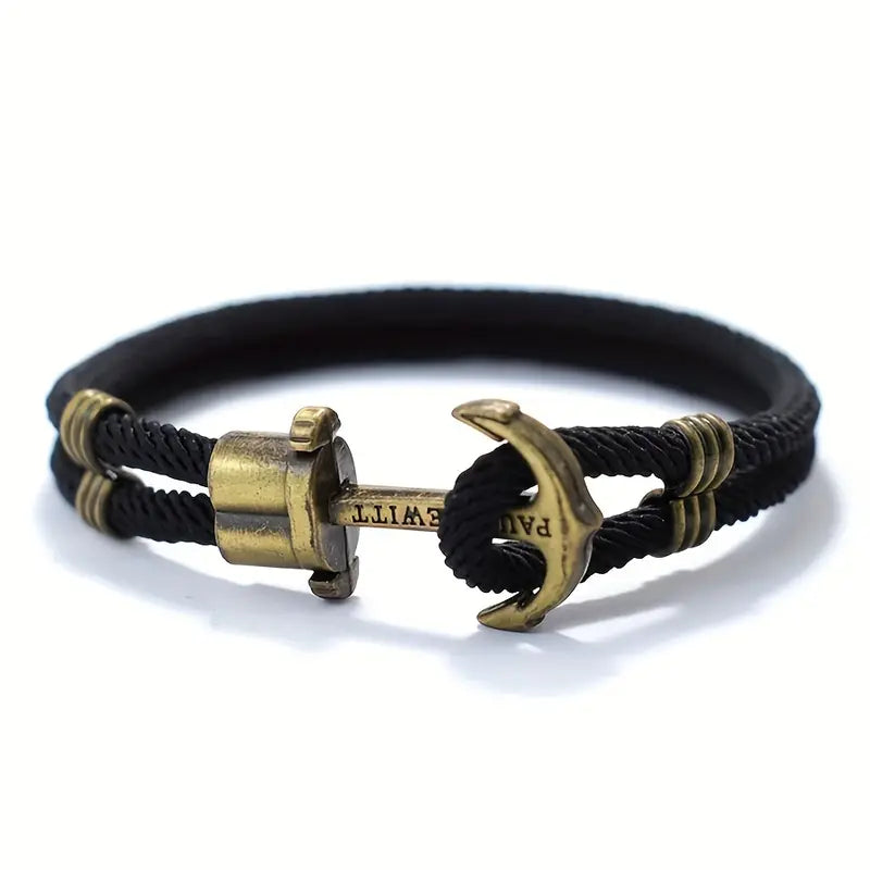 Bronze Bracelet with Vintage Anchor Design